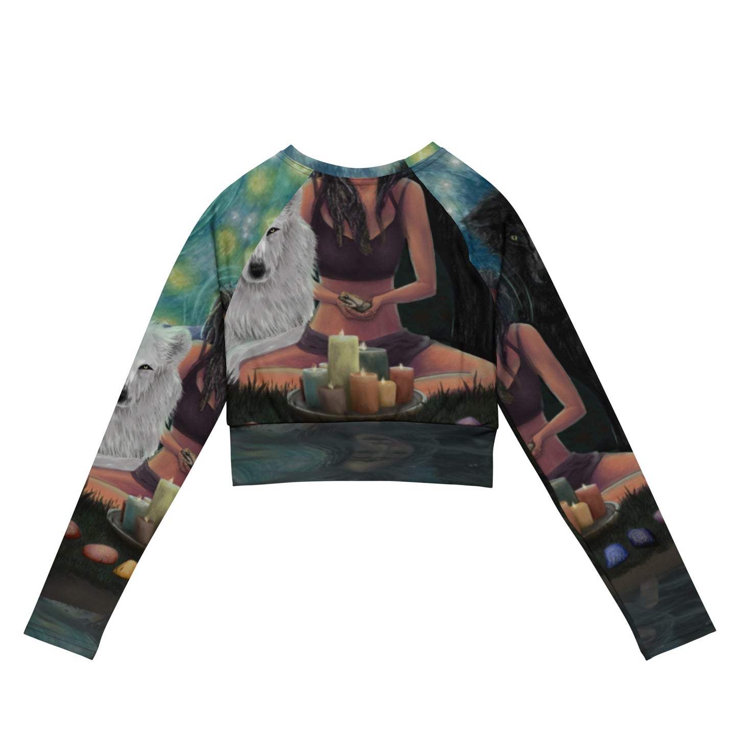 Recycled Long-Sleeve Crop Top | Out Of This World